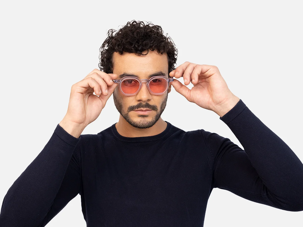 Designer Geometric Frame Glasses-44