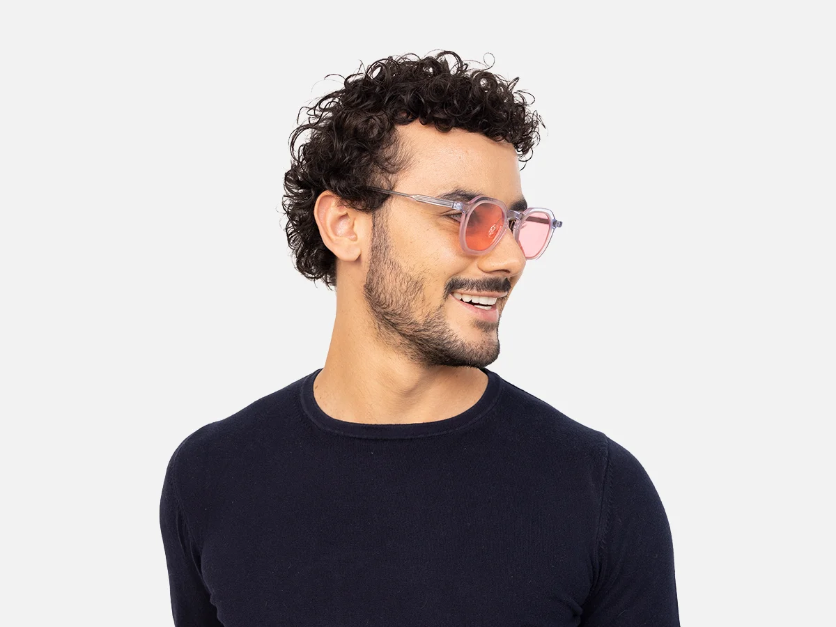 Designer Geometric Frame Glasses-43