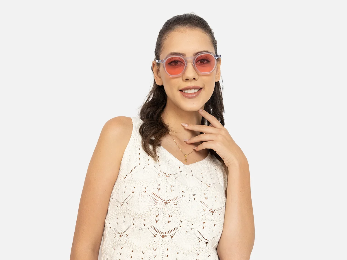 Designer Geometric Frame Glasses-51