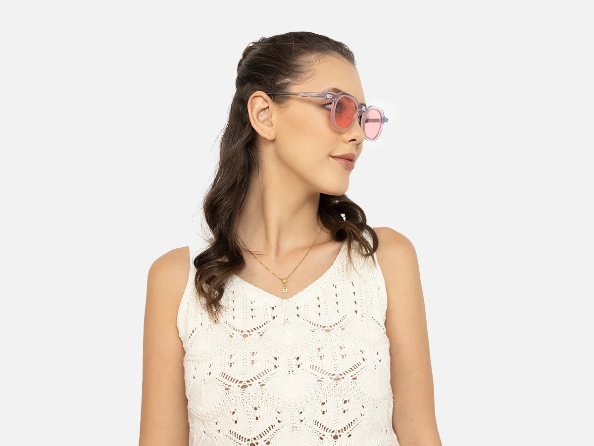 Designer Geometric Frame Glasses-52