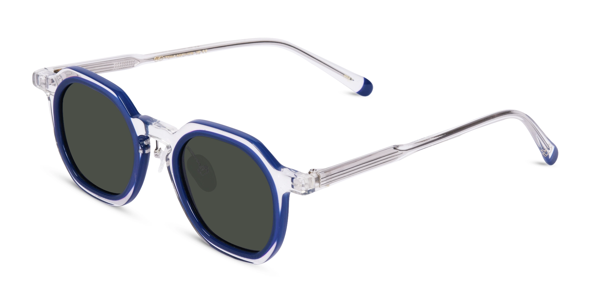 Transparent Blue Sunglasses-3
