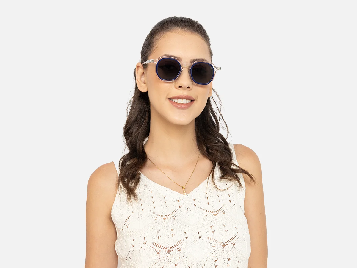 Transparent Blue Sunglasses-51