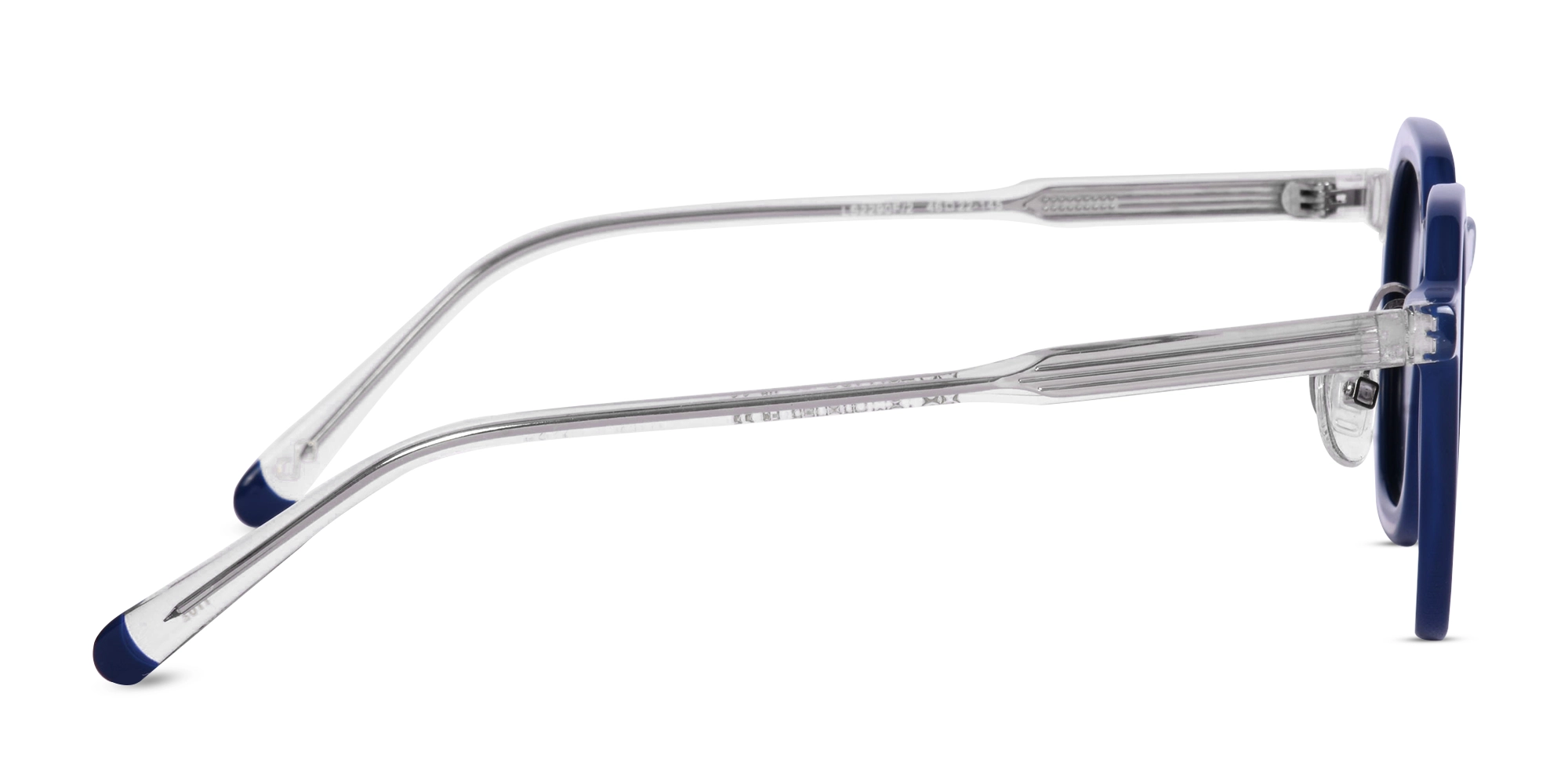 Transparent Blue Sunglasses-4