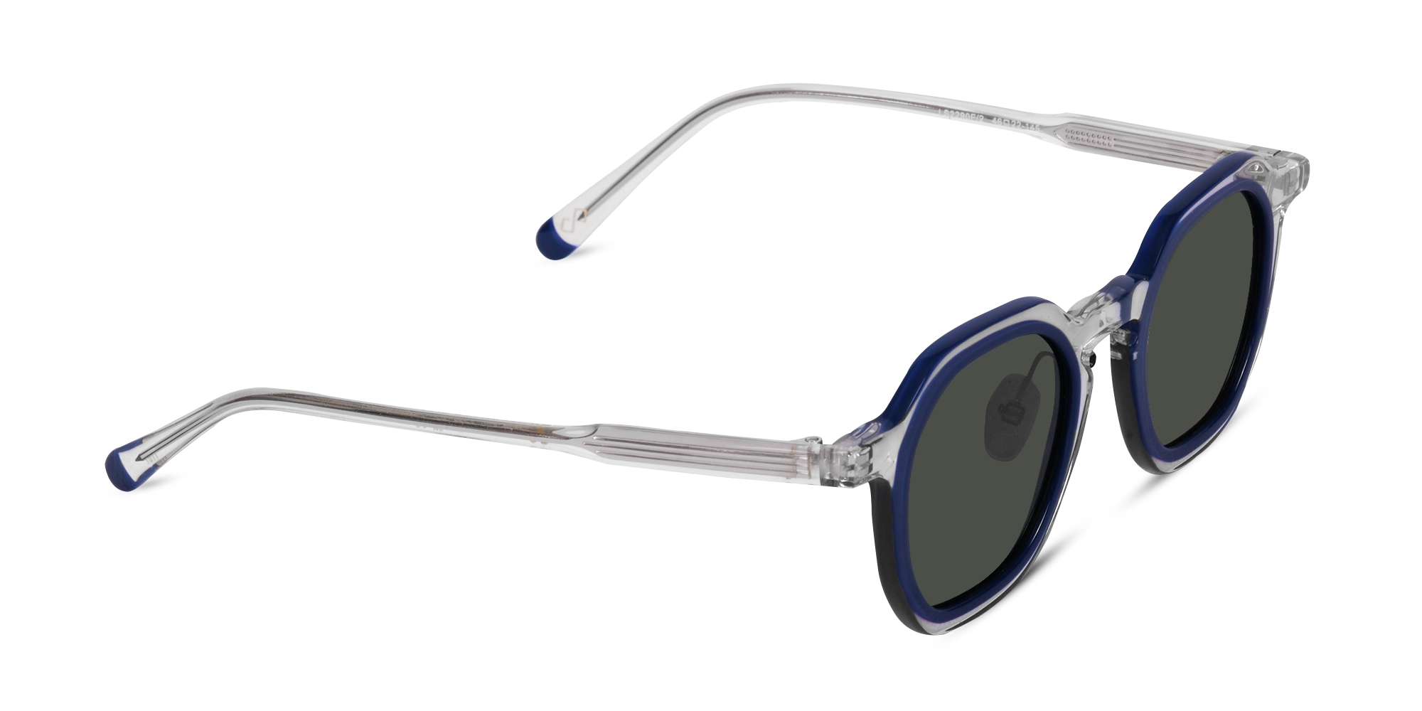 Transparent Blue Sunglasses-2