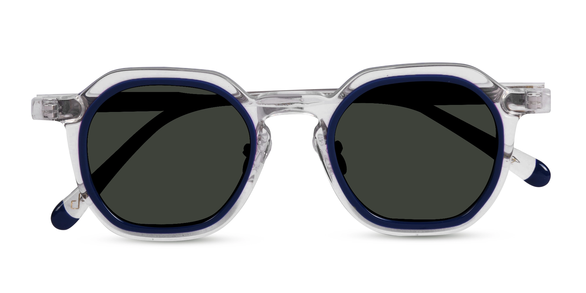 Transparent Blue Sunglasses-6