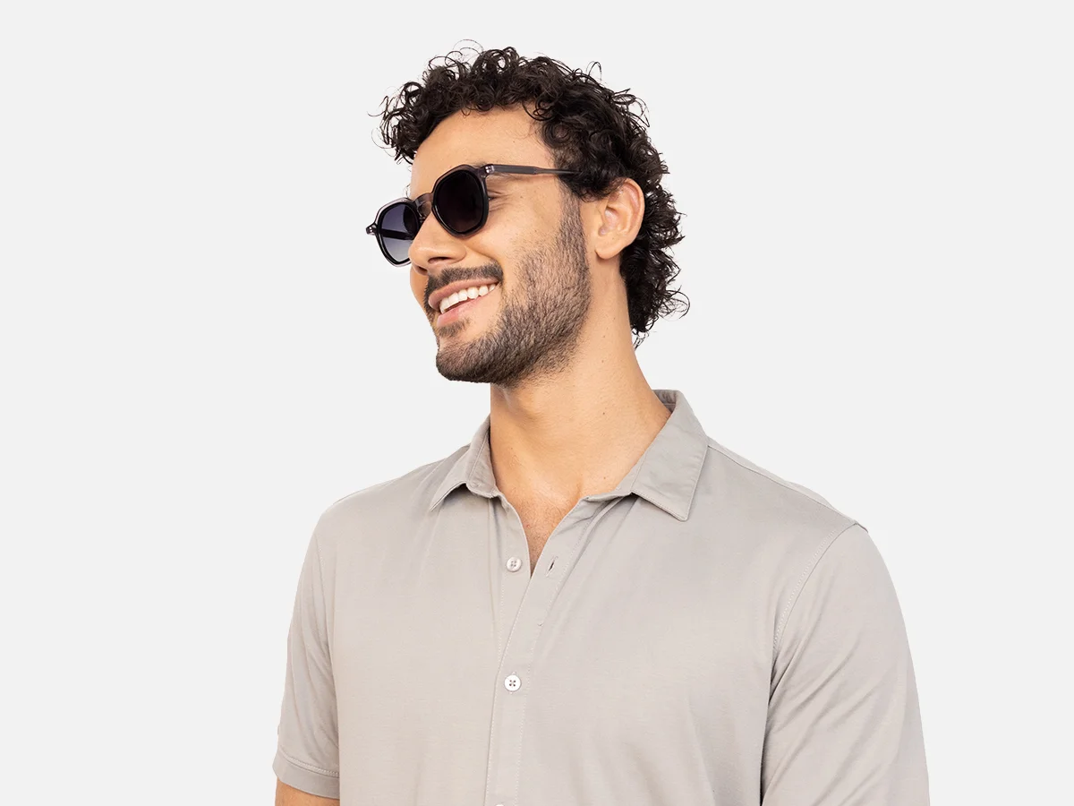 Transparent Grey Sunglasses-42
