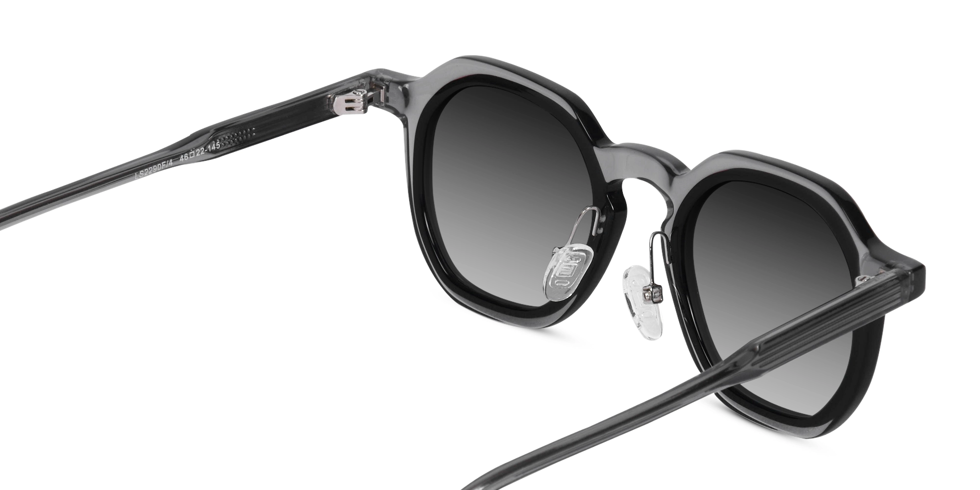 Transparent Grey Sunglasses-5