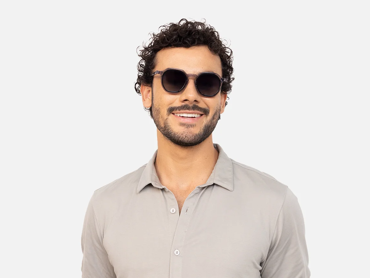Transparent Grey Sunglasses-41