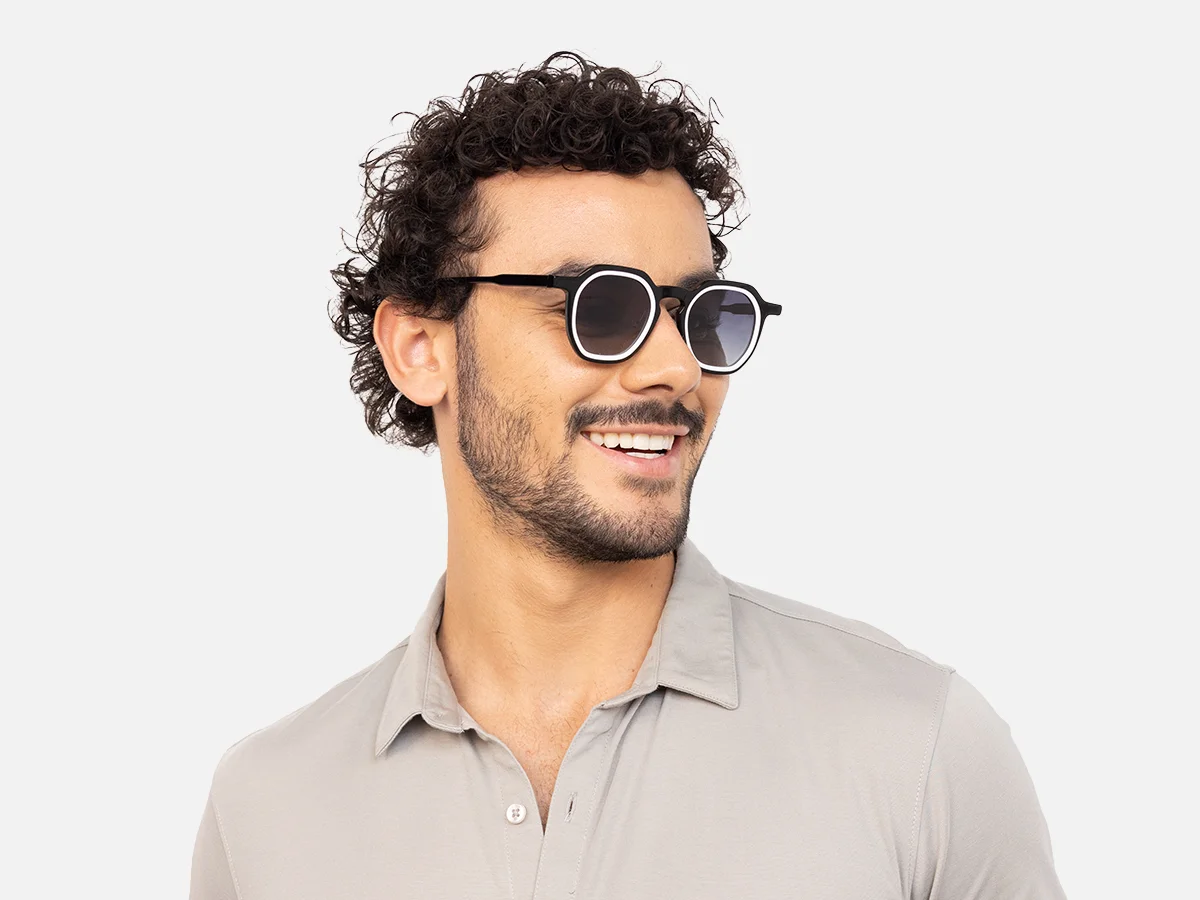 Black And White Designer Sunglasses-43