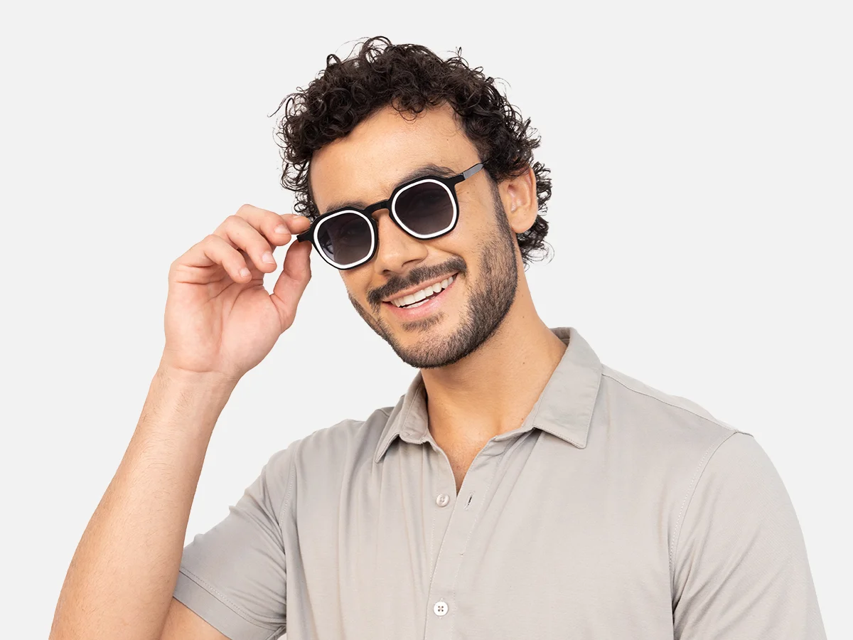 Black And White Designer Sunglasses-44