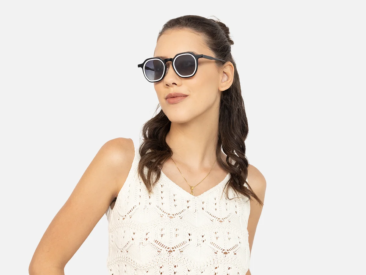 Black And White Designer Sunglasses-53