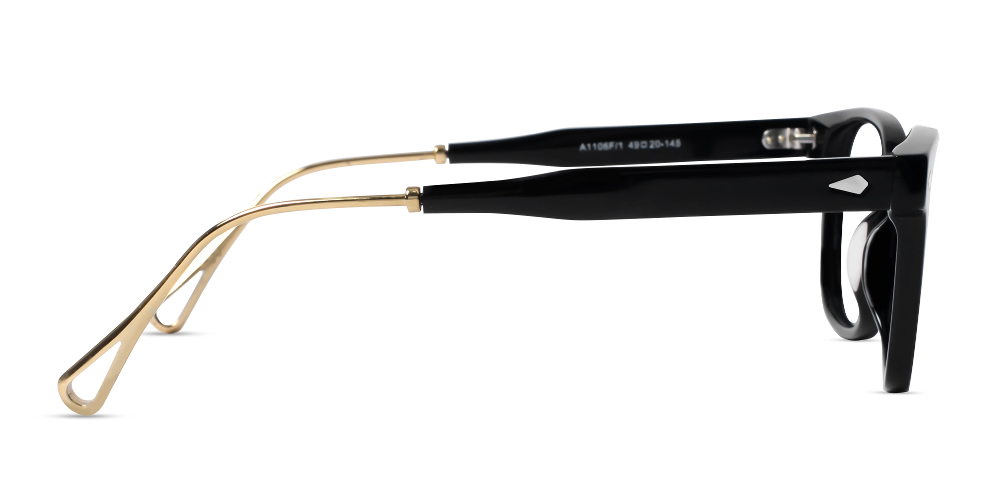 Black Rectangle Unisex Sunglasses-4