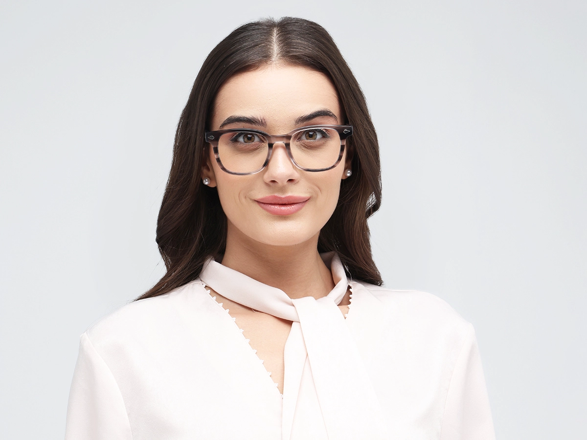 Grey Marble Rectangle Sunglasses-51