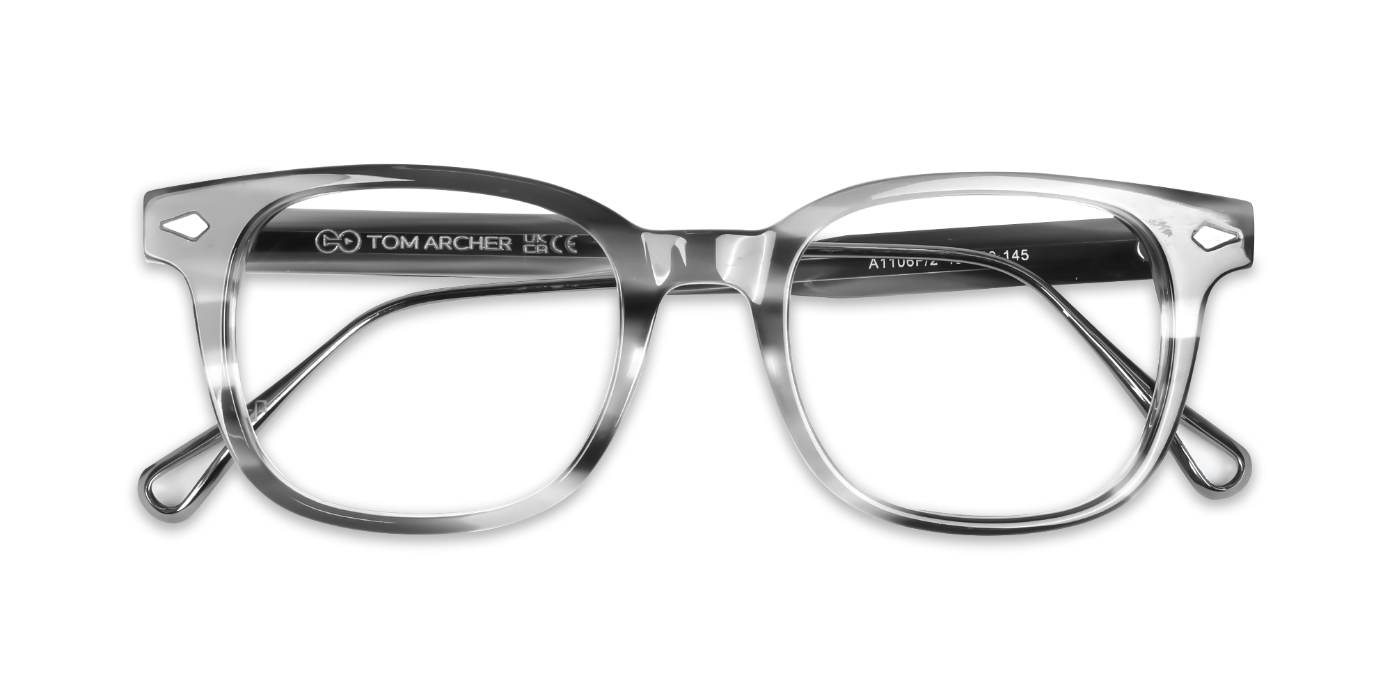 Grey Marble Rectangle Sunglasses-6