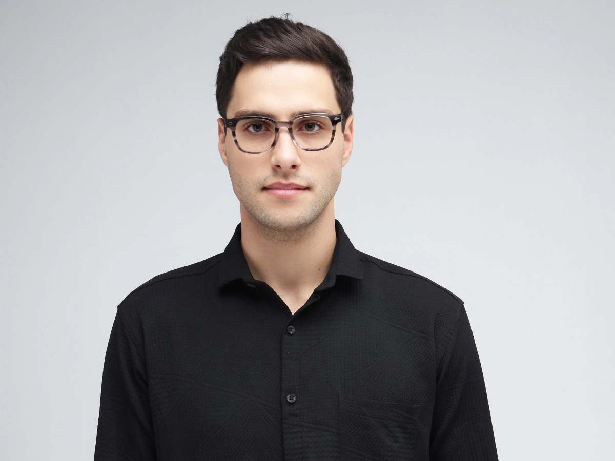 Grey Marble Rectangle Sunglasses-41