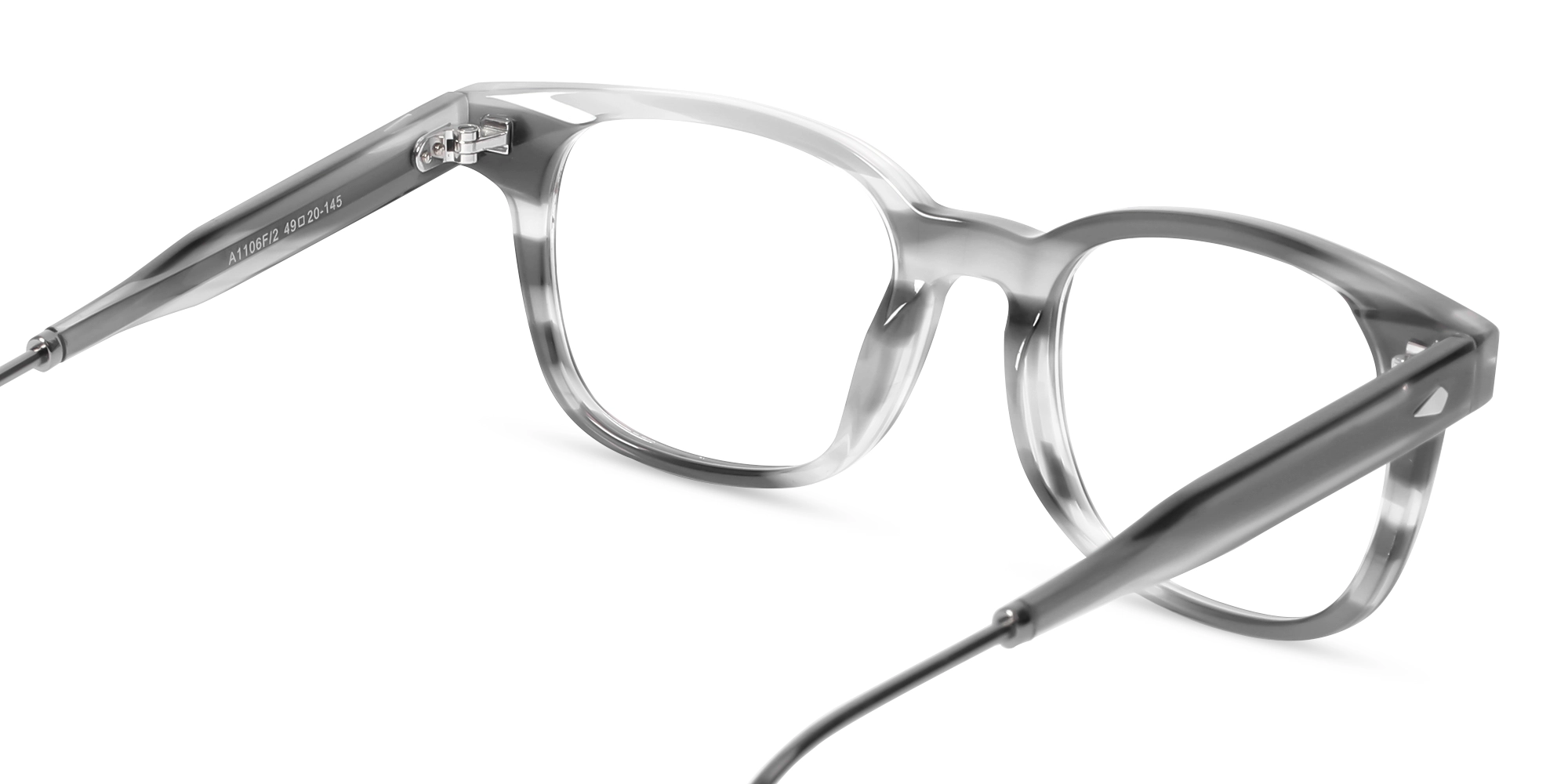 Grey Marble Rectangle Sunglasses-5