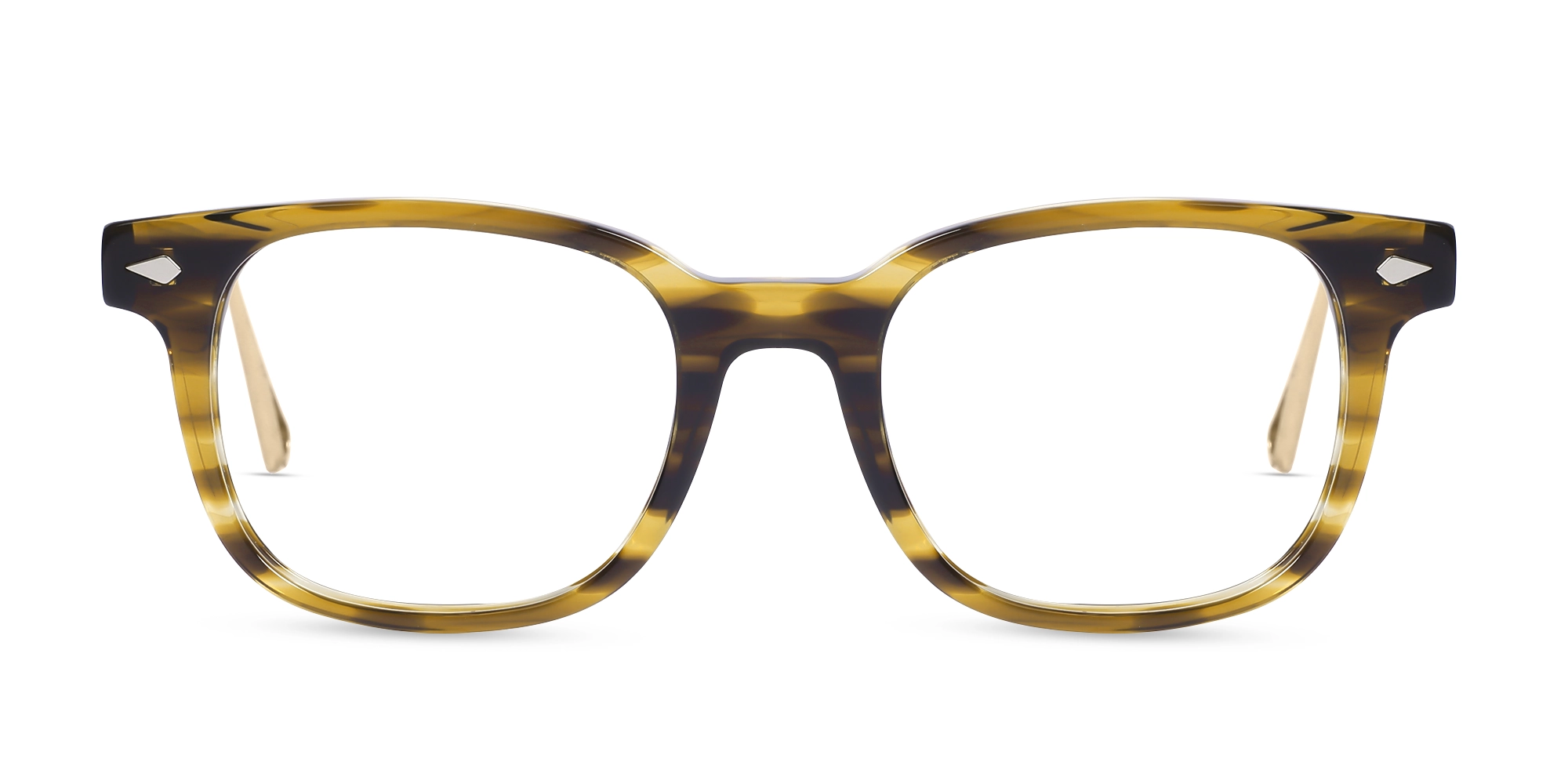 Water Gold Marble Rectangle Sunglasses -1