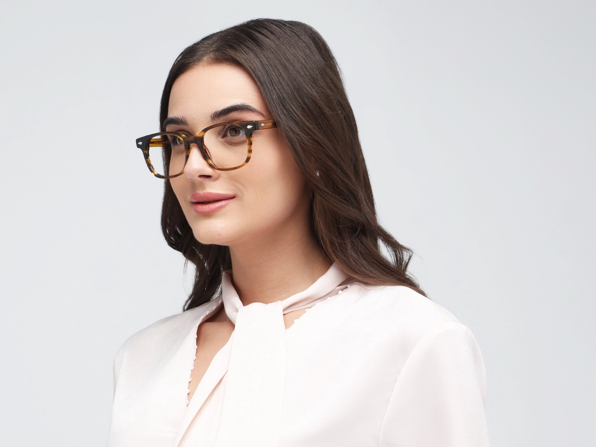 Water Gold Marble Rectangle Sunglasses -53