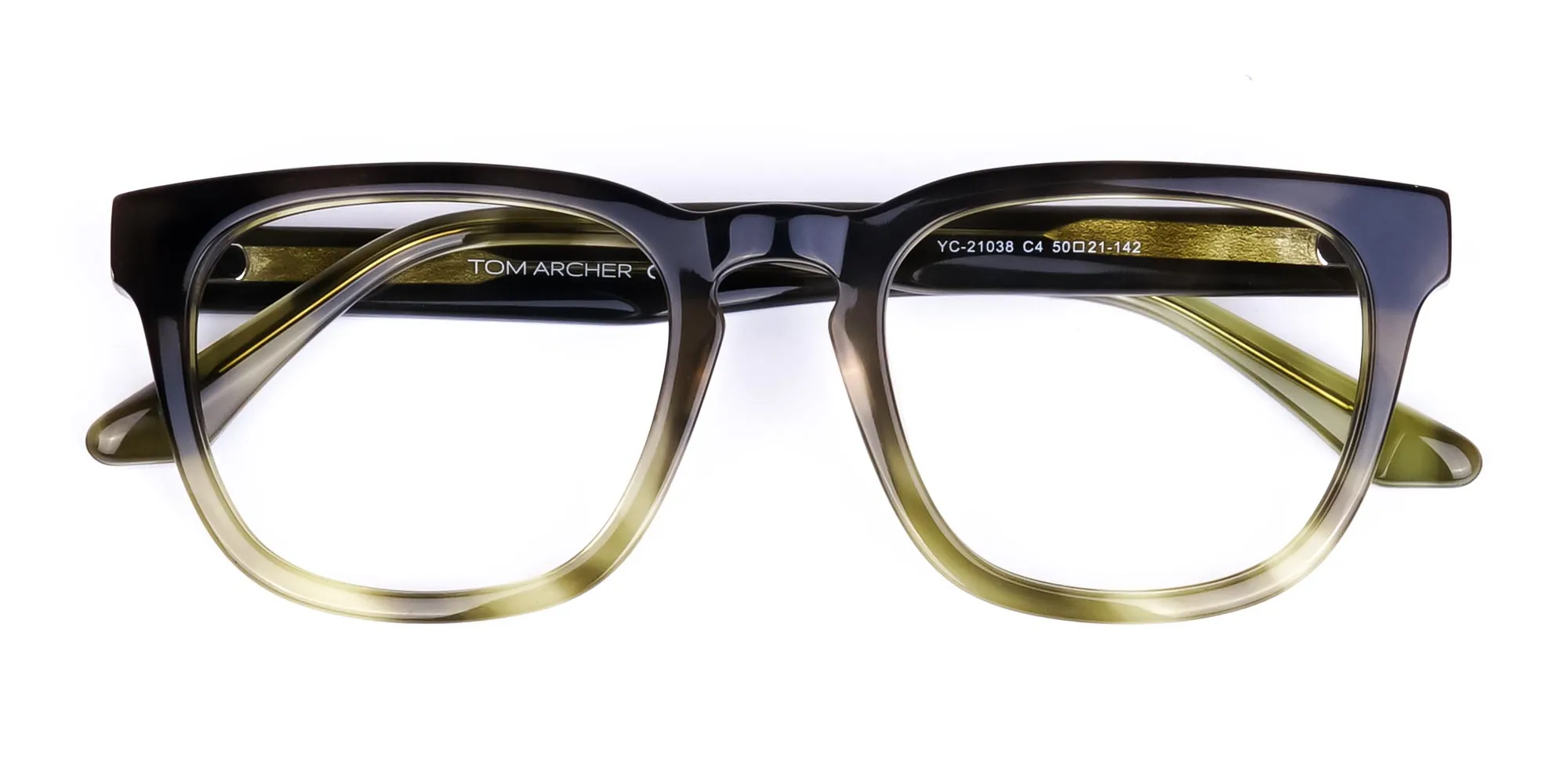 Full Rim Green Square Glasses Frames-2