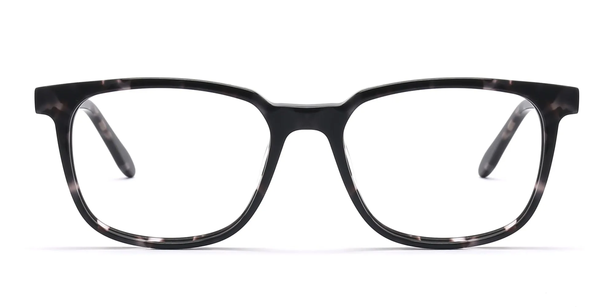 Dark Tortoise Rectangular Glasses Acetate Unisex-2