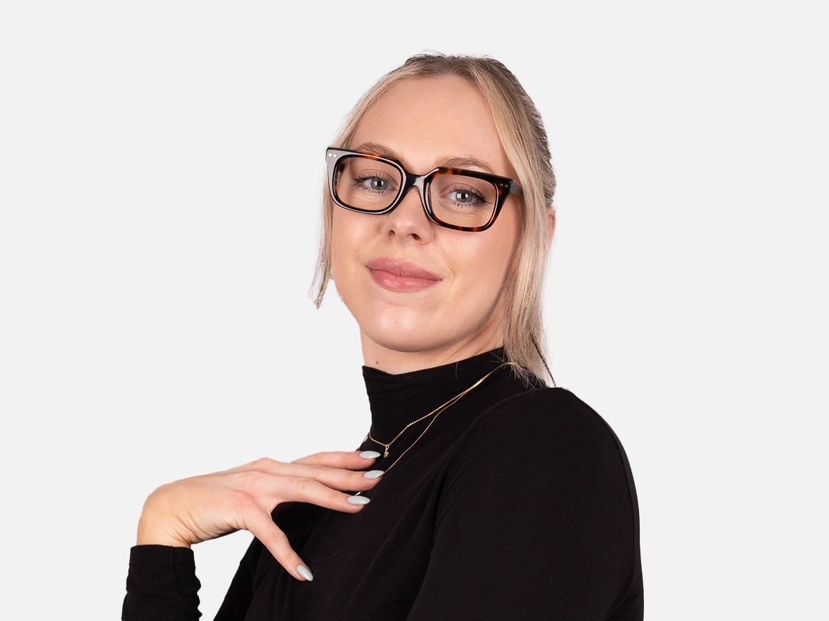 Square Tortoise Shell Eyeglasses-54