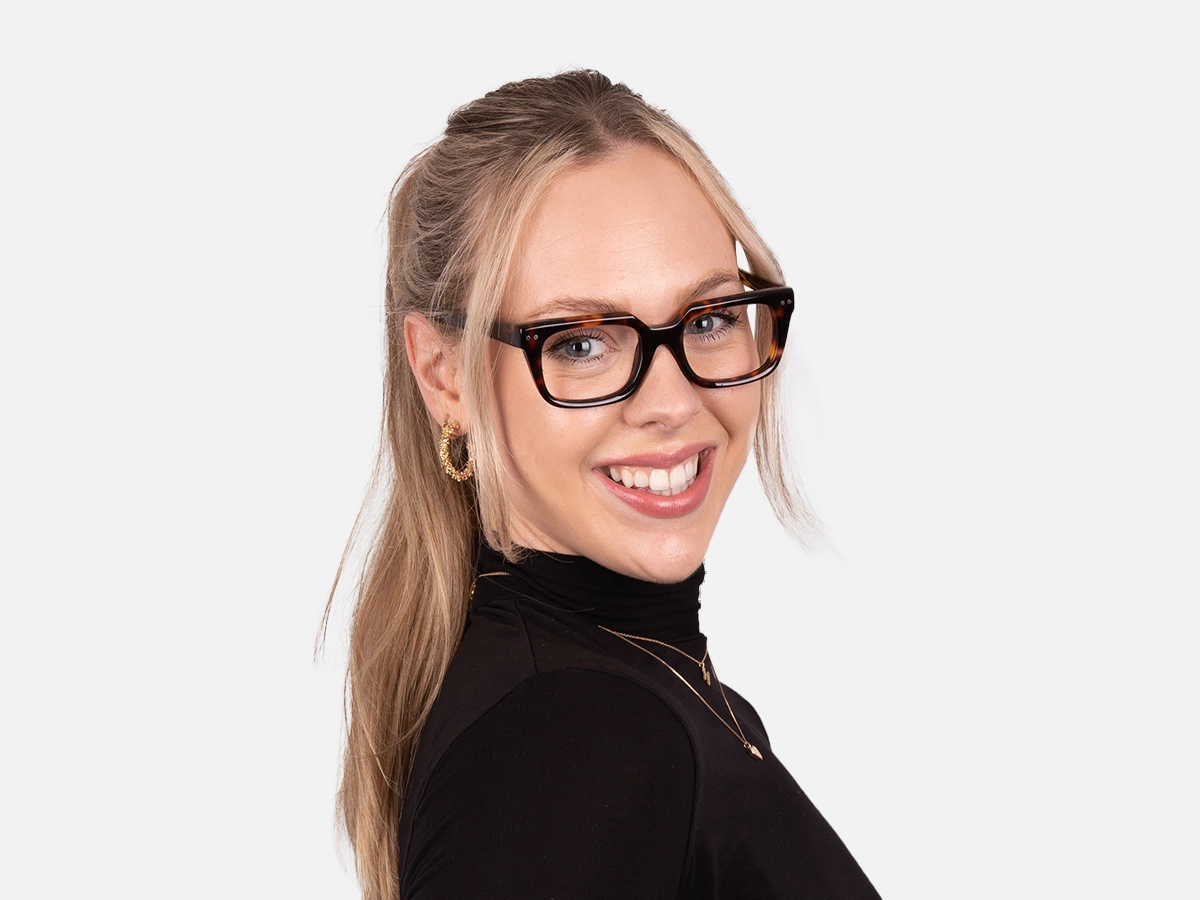 Square Tortoise Shell Eyeglasses-53