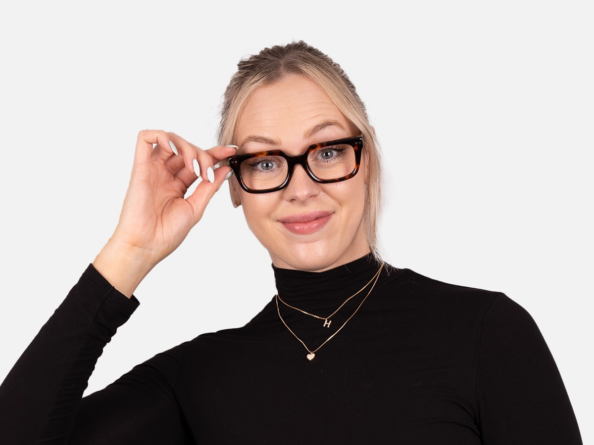 Square Tortoise Shell Eyeglasses-51