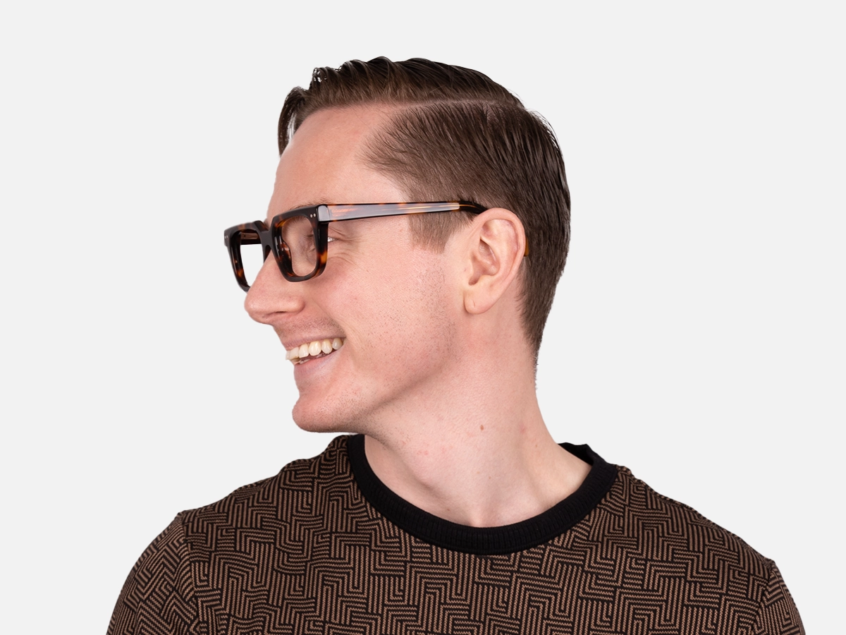 Square Tortoise Shell Eyeglasses-45