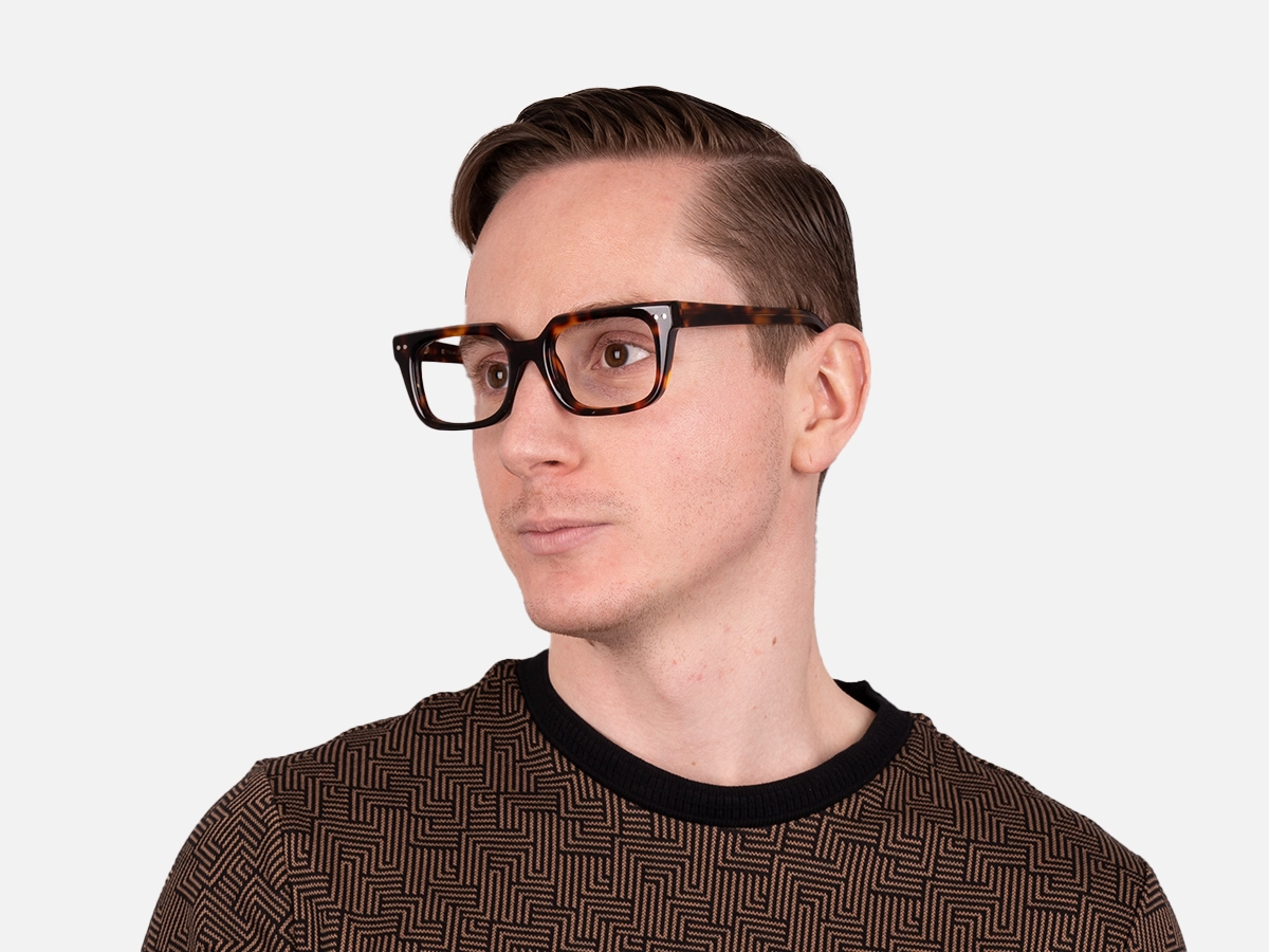 Square Tortoise Shell Eyeglasses-43