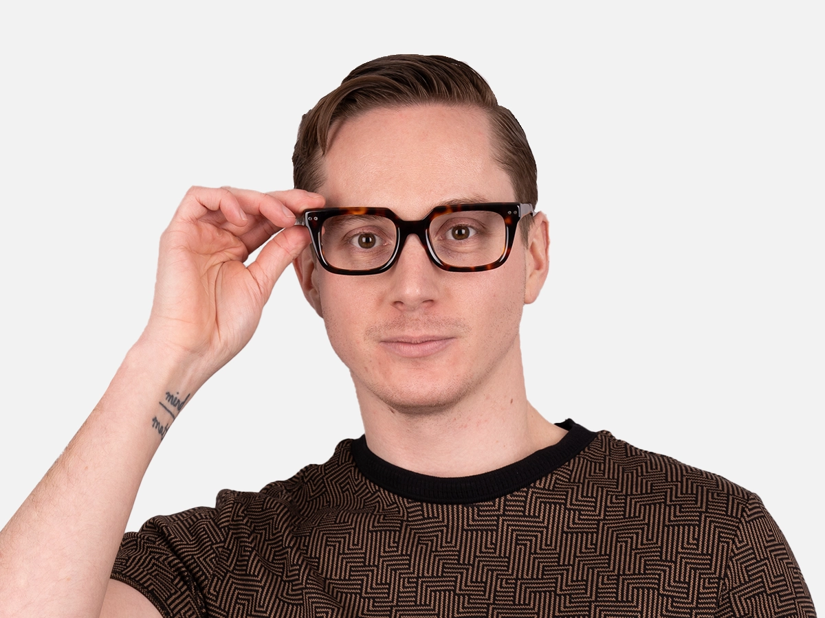 Square Tortoise Shell Eyeglasses-42