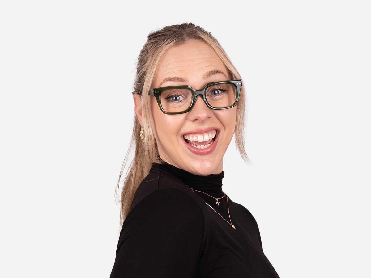 Green Square Glasses Frames-53