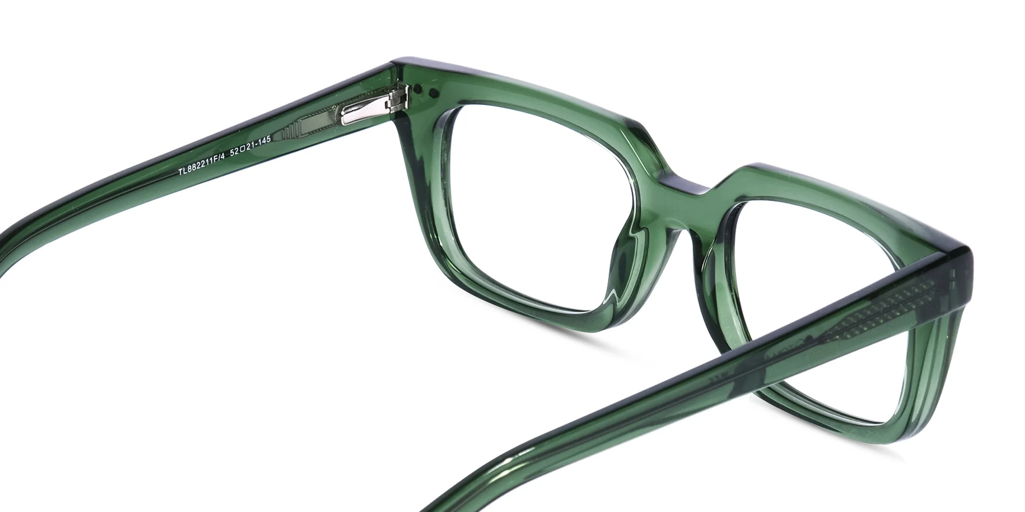 Green Square Glasses Frames-5