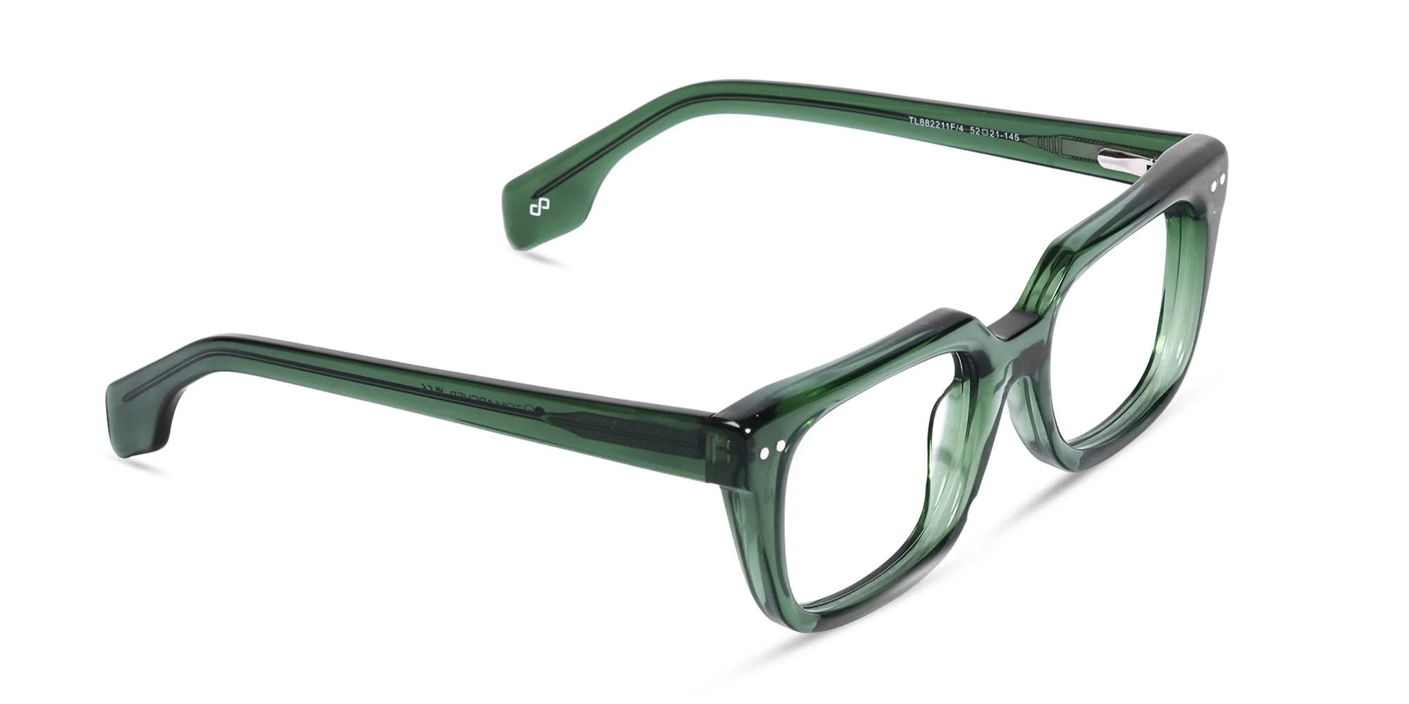 Green Square Glasses Frames-2