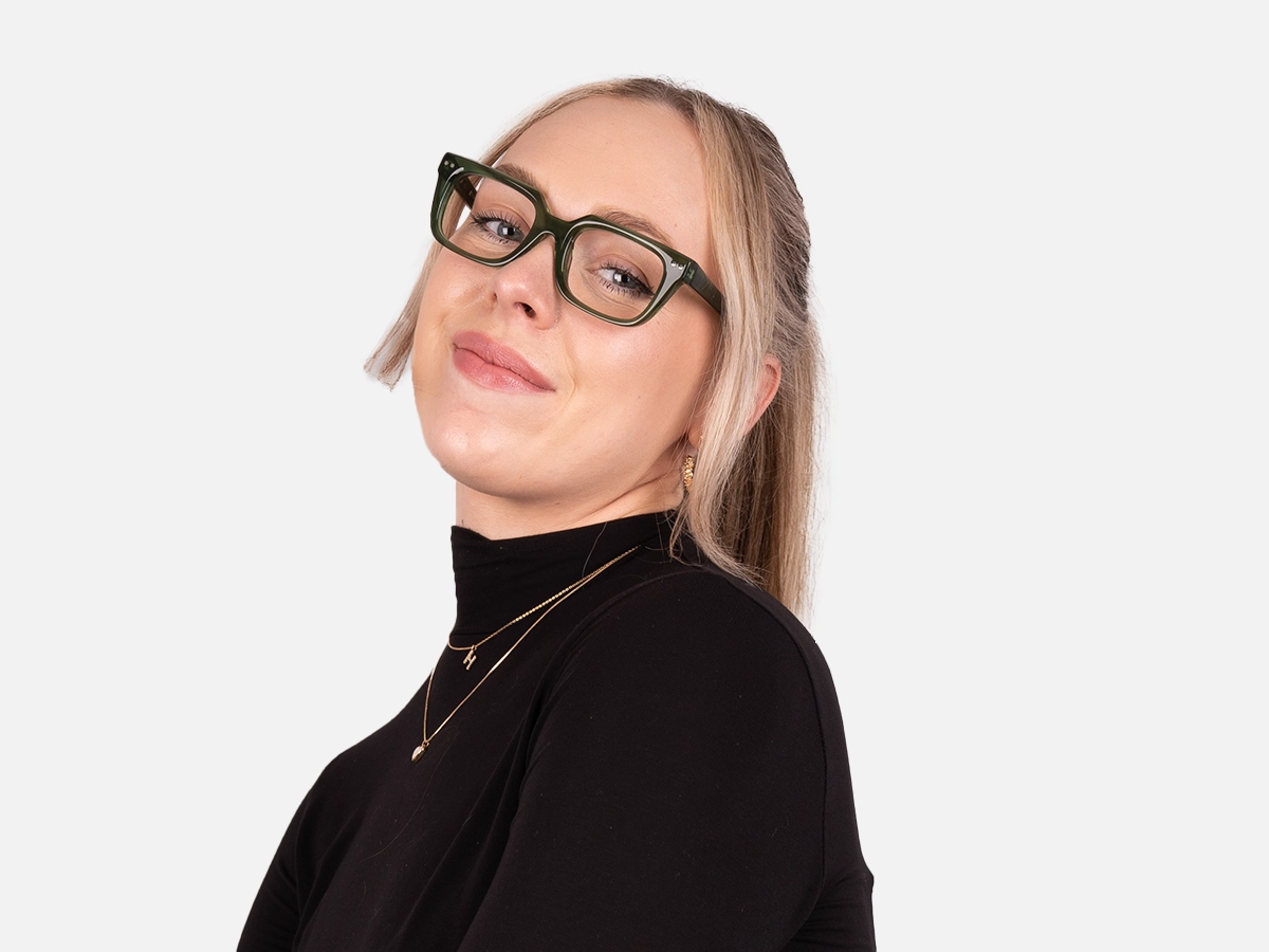 Green Square Glasses Frames-55
