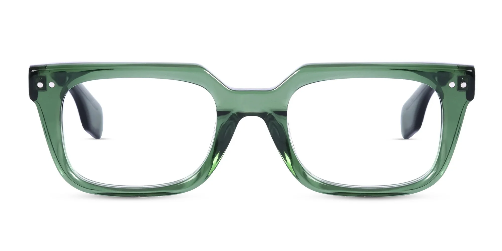 Green Square Glasses Frames-1