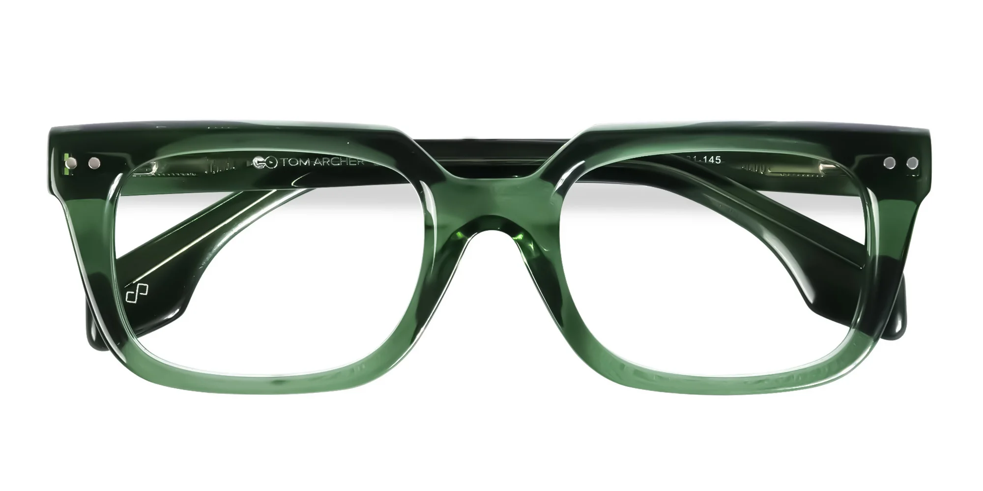 Green Square Glasses Frames-6