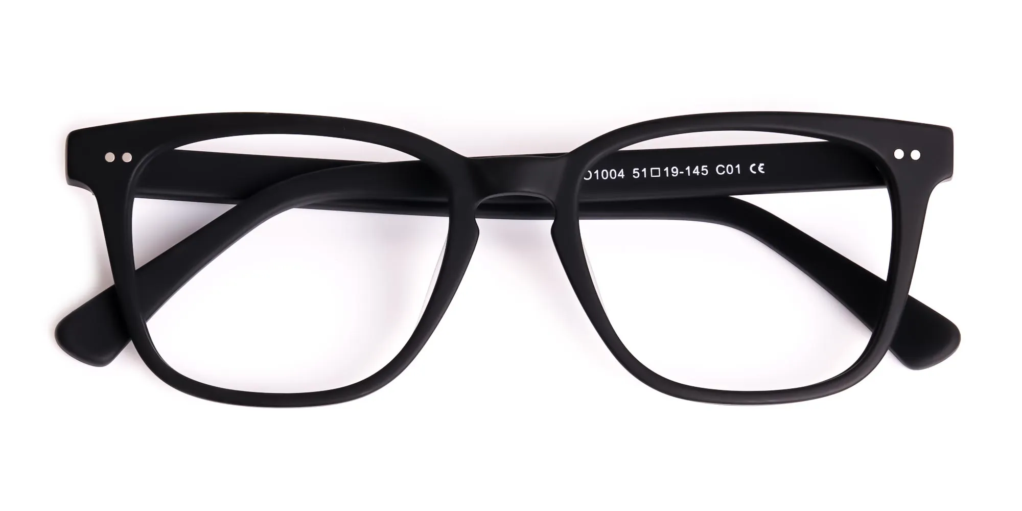 black full rim square full rim glasses frames-2