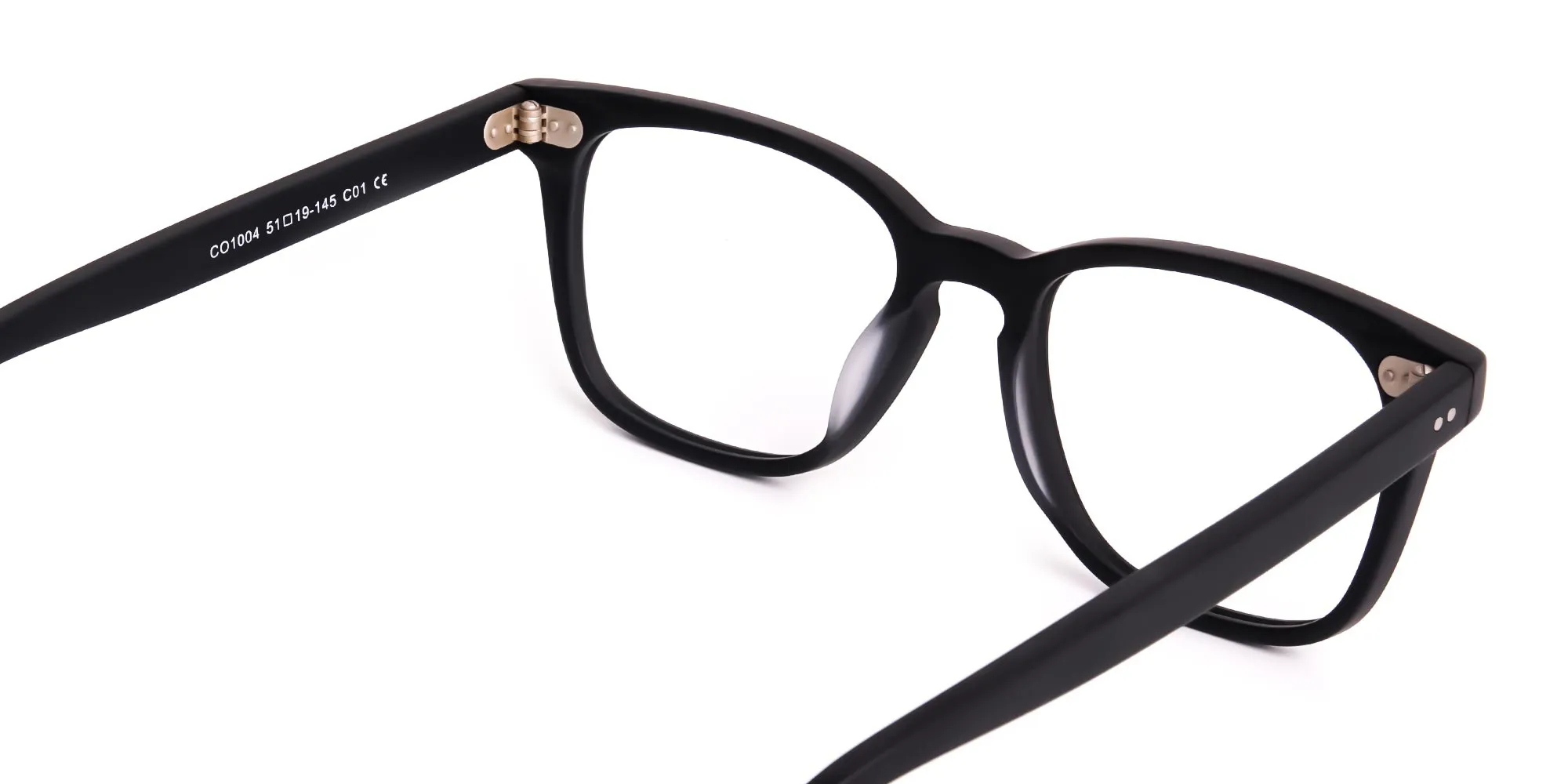 black full rim square full rim glasses frames-2