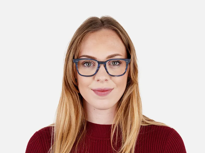 ocean blue square full rim glasses frames-2