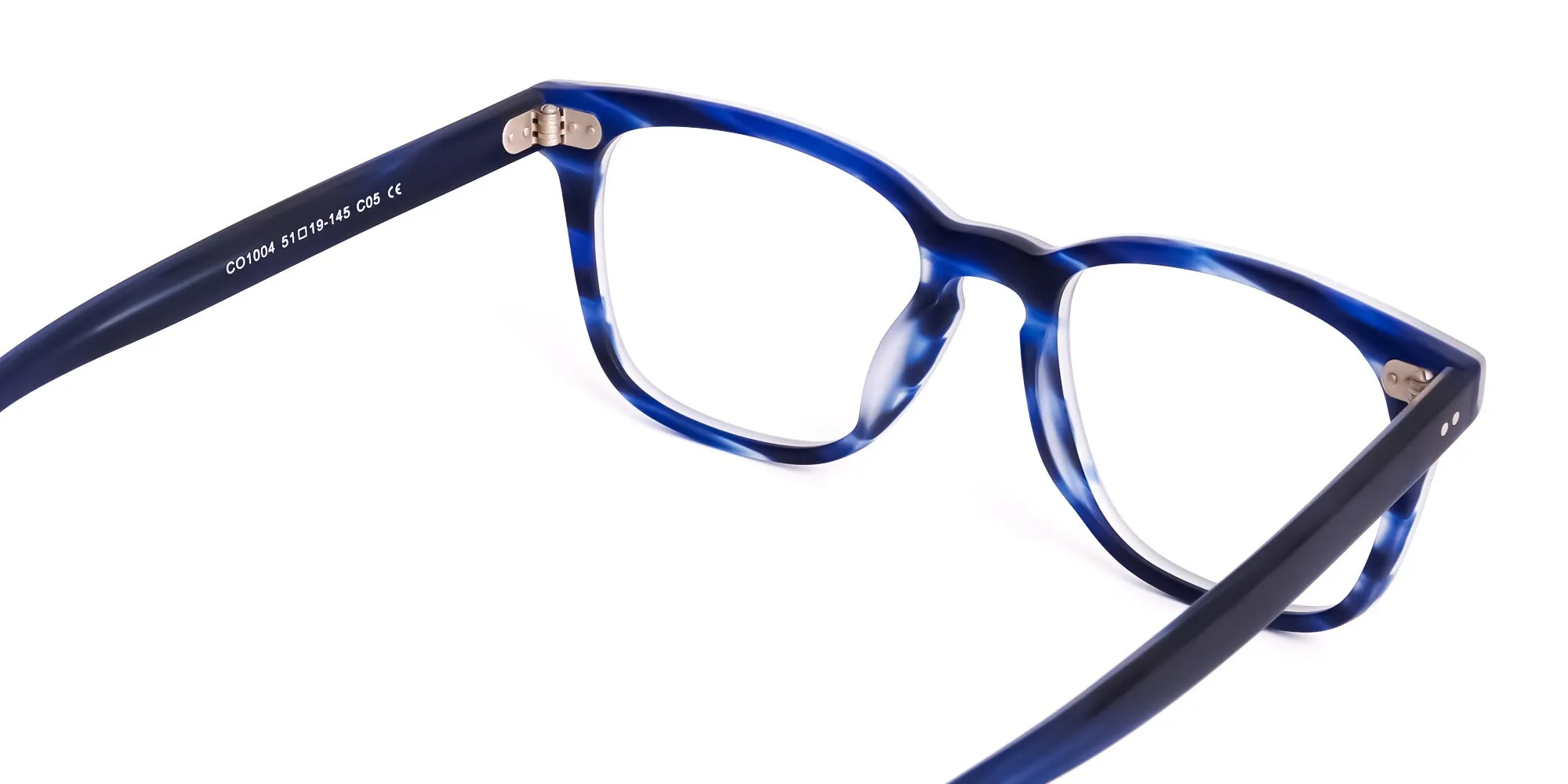 ocean blue square full rim glasses frames-2