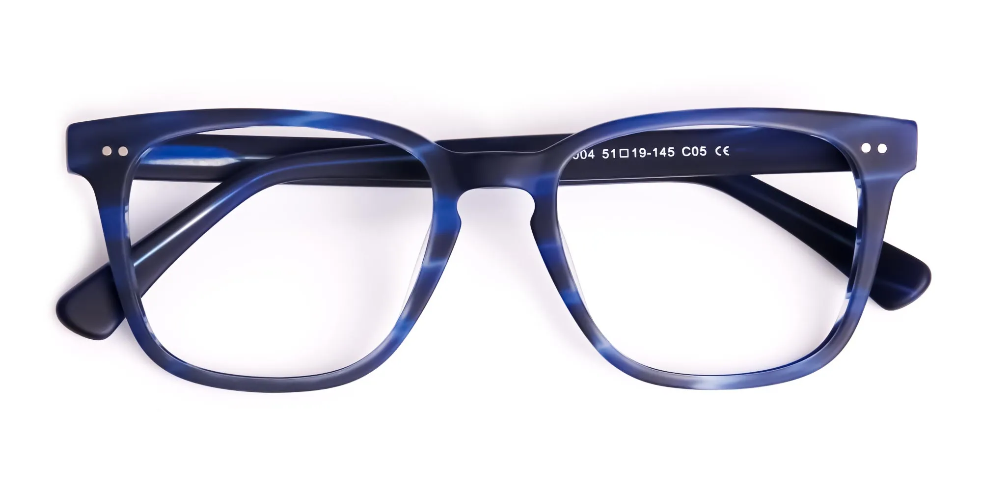 ocean blue square full rim glasses frames-2