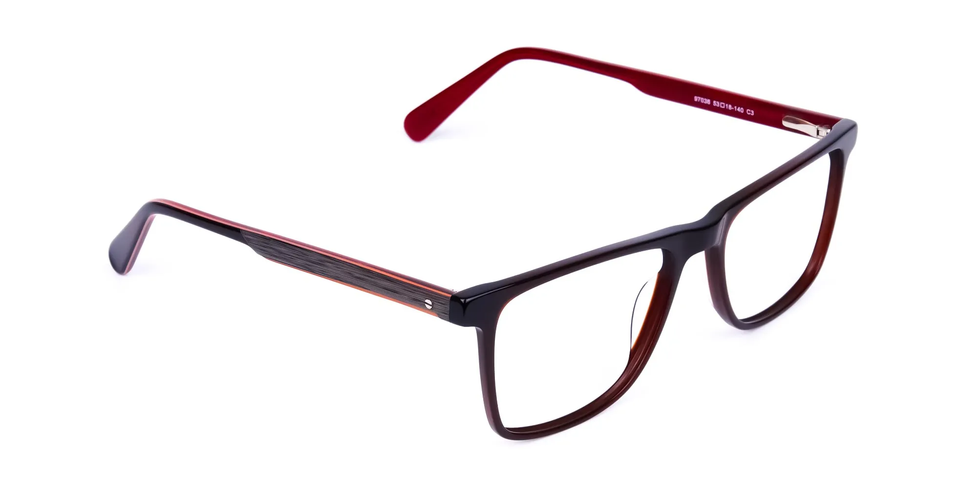 Dark Brown Rimmed Rectangular Glasses-2