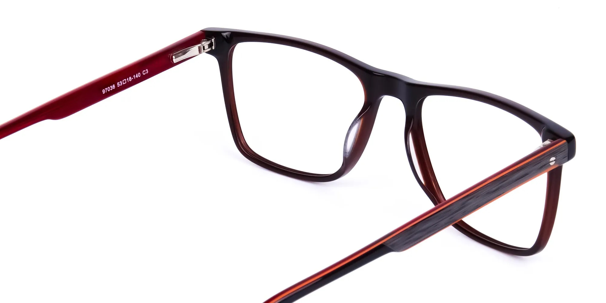 Dark Brown Rimmed Rectangular Glasses-2