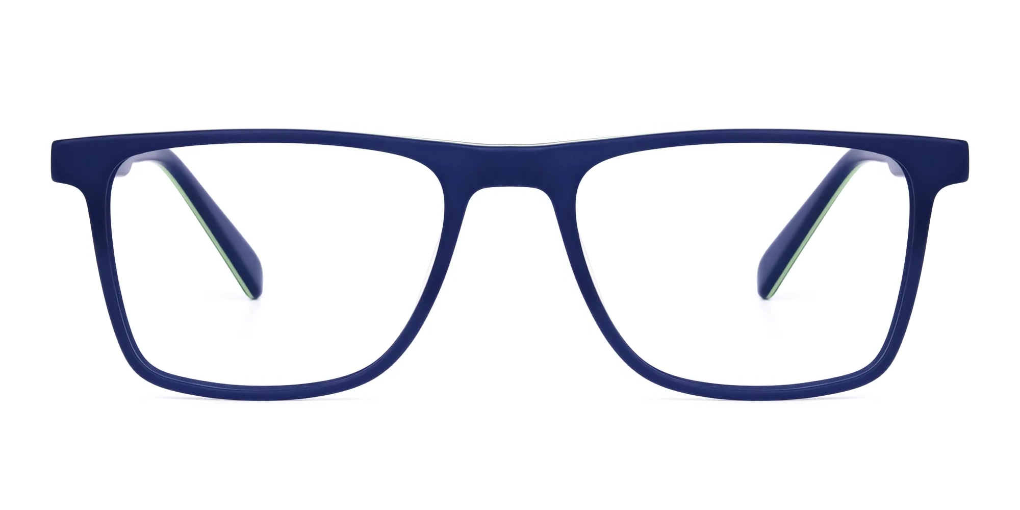 Blue Green Rimmed Rectangular Glasses-2