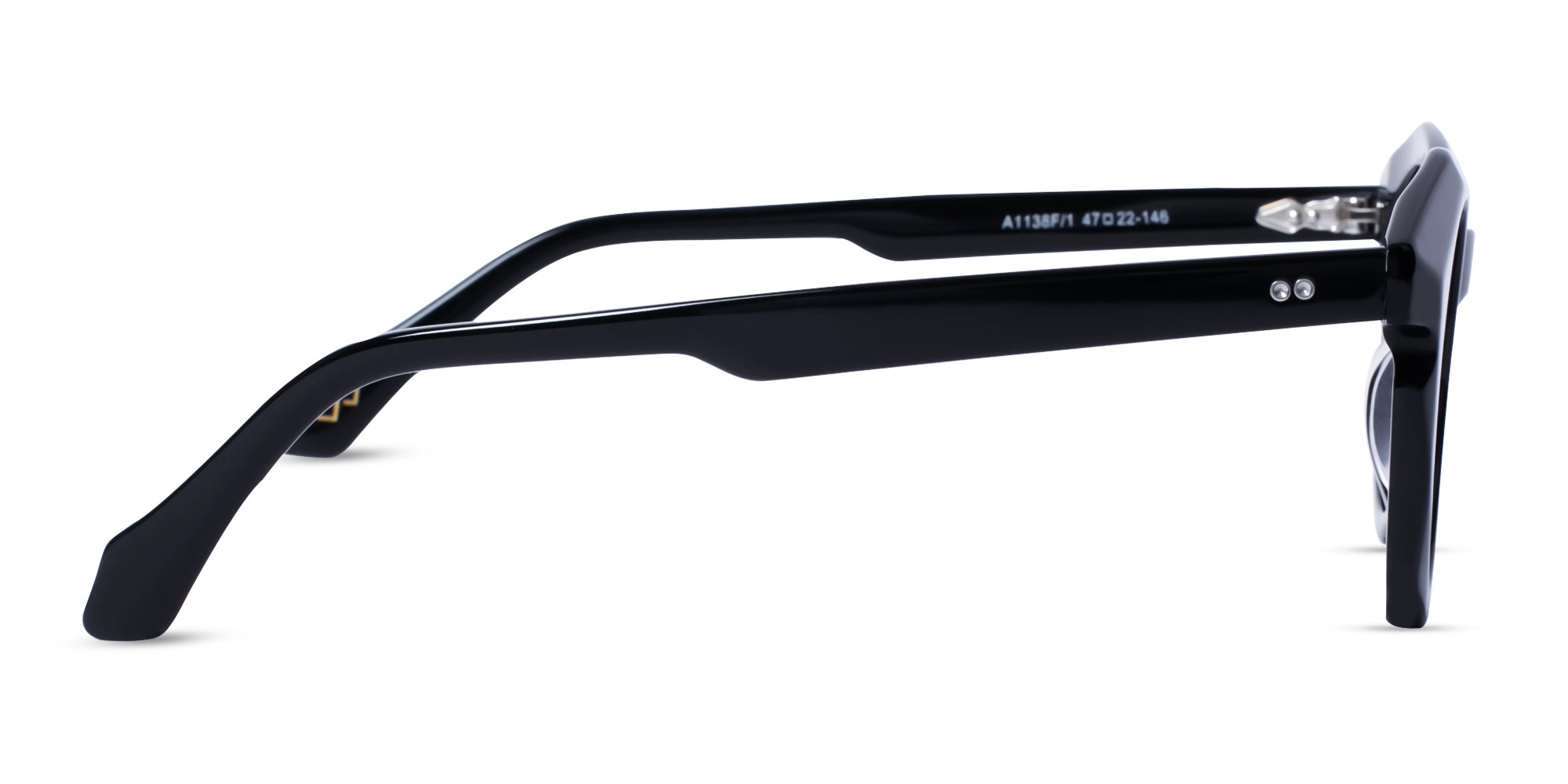Black Round Oval Glasses 4