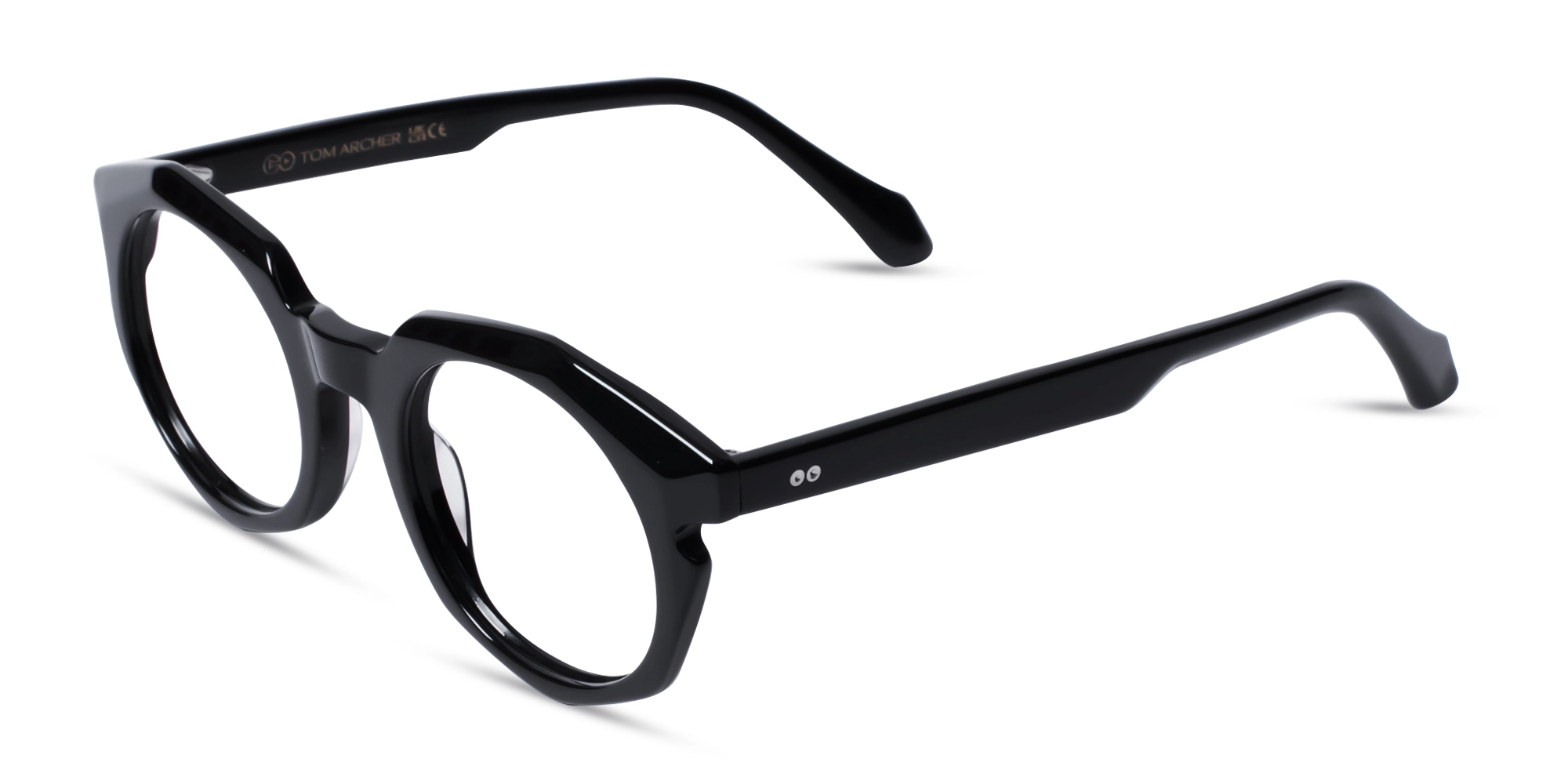 Black Round Oval Glasses 3