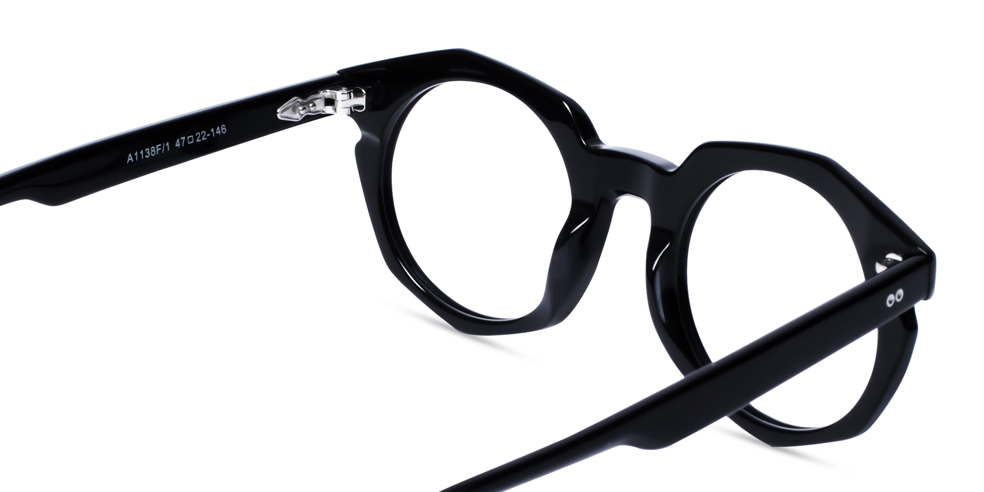 Black Round Oval Glasses 5