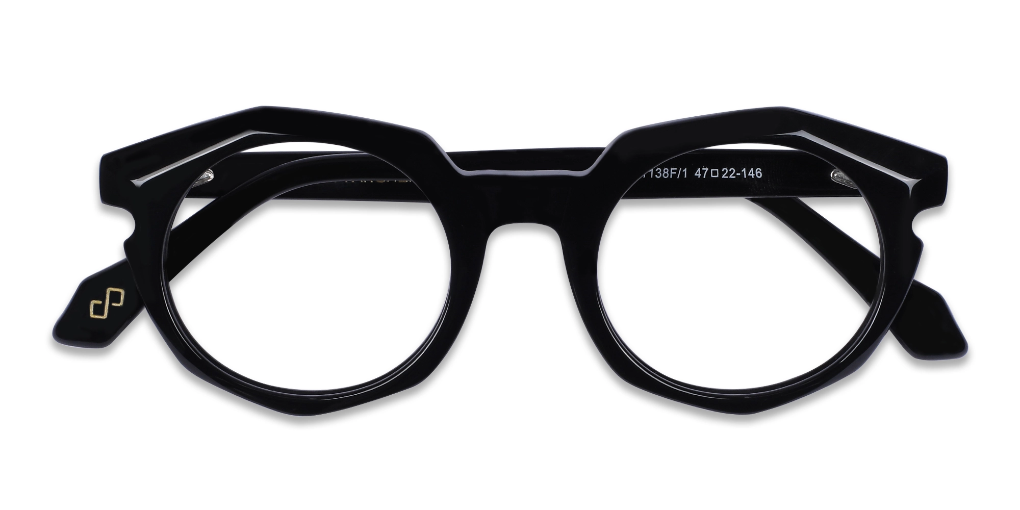 Black Round Oval Glasses 6