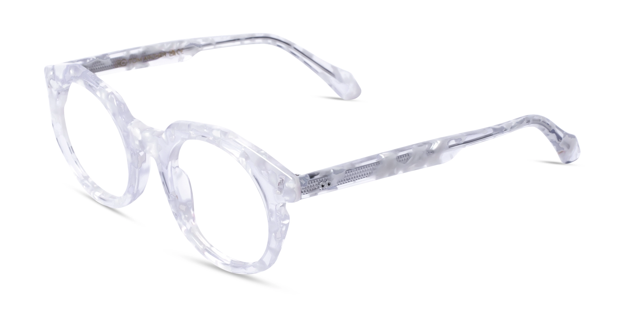 White Oval Glasses 3