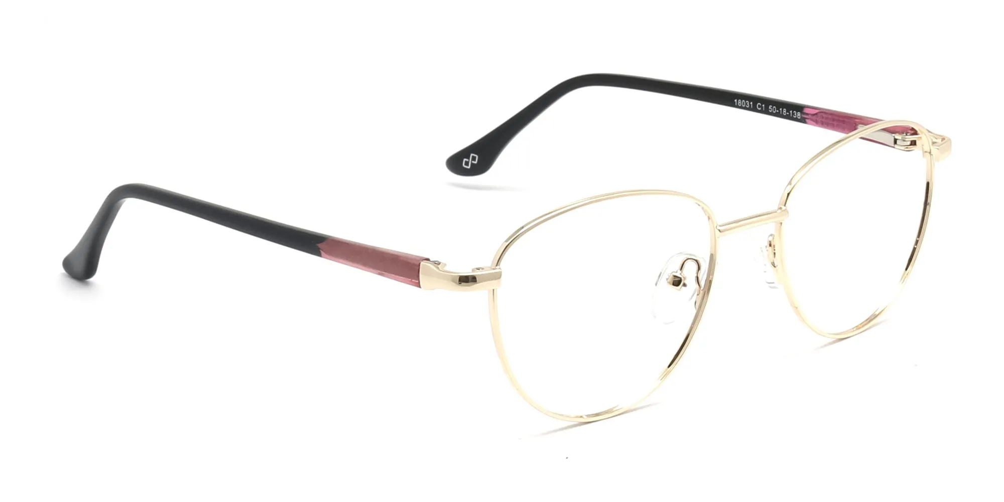 Gold Round Blue Light Glasses-2